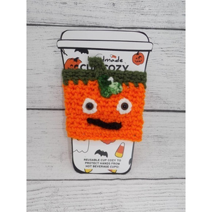 Pumpkin Cup Cozy - Halloween Cup Cozies‎